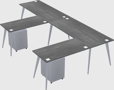 Modern l-shaped office desk
