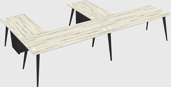Modern l-shaped office desk