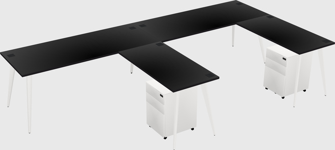 Modern L-shaped Office Desk