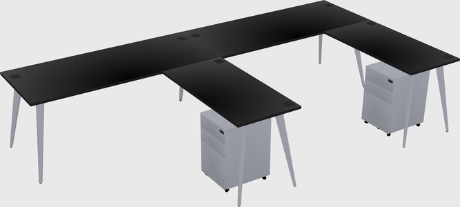 Modern L-shaped Office Desk