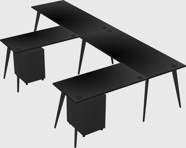Modern l-shaped office desk