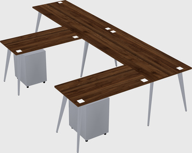 Modern l-shaped office desk