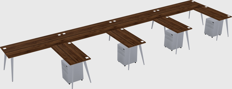 Modern L-shaped Office Desk