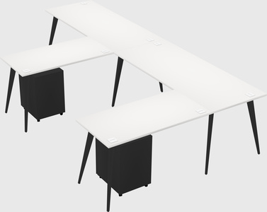 Modern l-shaped office desk