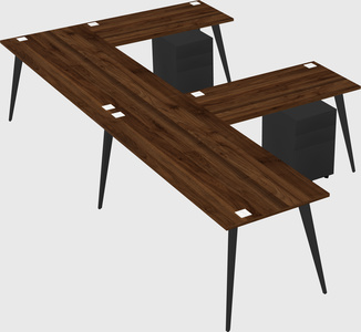 Modern l-shaped office desk