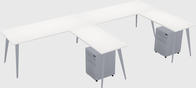 Modern L-shaped Office Desk