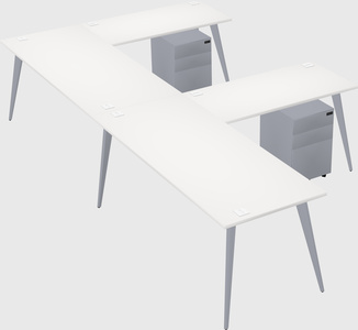 Modern l-shaped office desk
