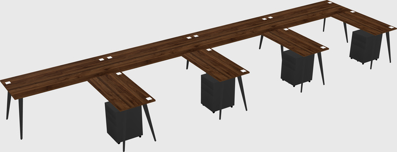 Modern L-shaped Office Desk