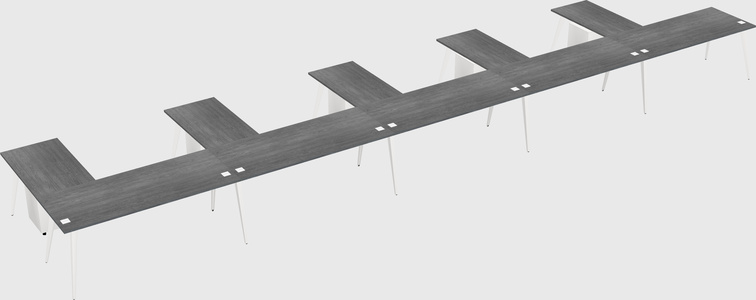 Modern l-shaped office desk