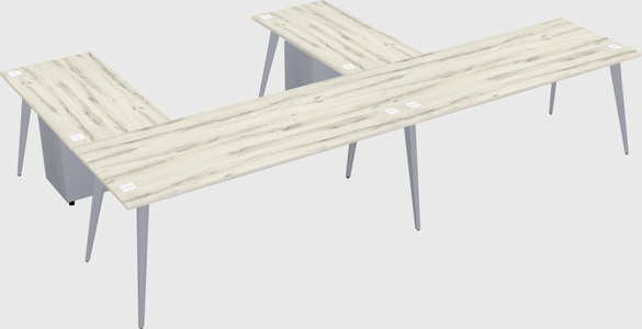 Modern l-shaped office desk
