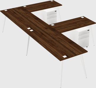 Modern l-shaped office desk