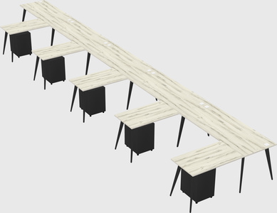 Modern l-shaped office desk