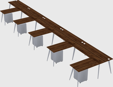 Modern l-shaped office desk