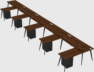 Modern l-shaped office desk