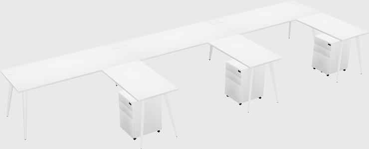 Modern L-shaped Office Desk