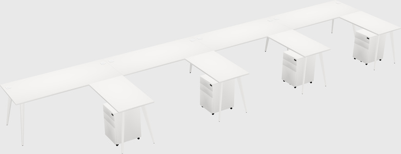 Modern L-shaped Office Desk