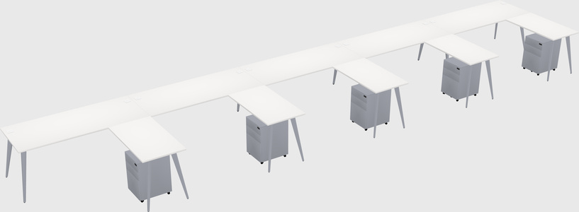 Modern L-shaped Office Desk