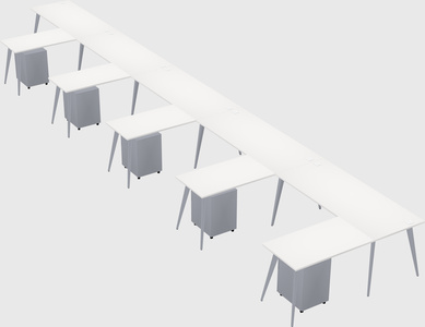 Modern l-shaped office desk