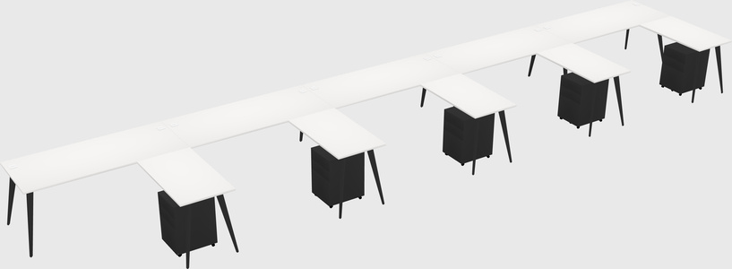 Modern L-shaped Office Desk