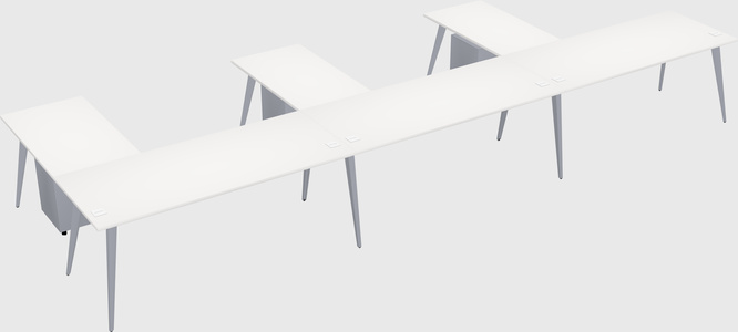 Modern l-shaped office desk