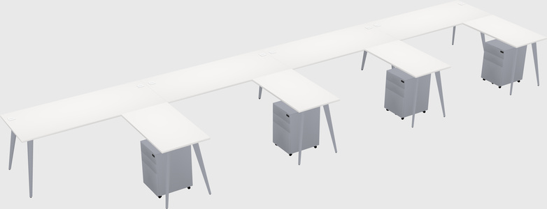 Modern L-shaped Office Desk