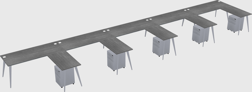 Modern L-shaped Office Desk