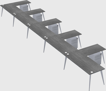 Modern l-shaped office desk