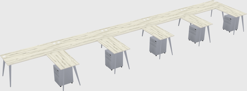Modern L-shaped Office Desk