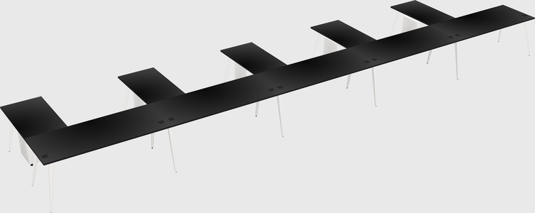 Modern l-shaped office desk