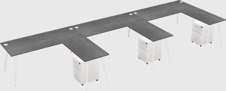 Modern L-shaped Office Desk