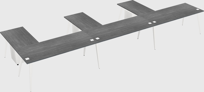 Modern l-shaped office desk