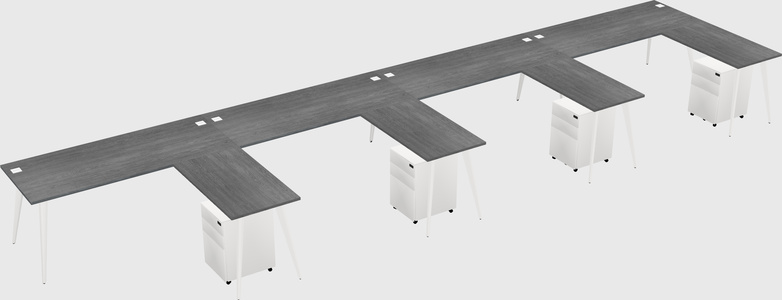 Modern L-shaped Office Desk