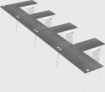 Modern l-shaped office desk