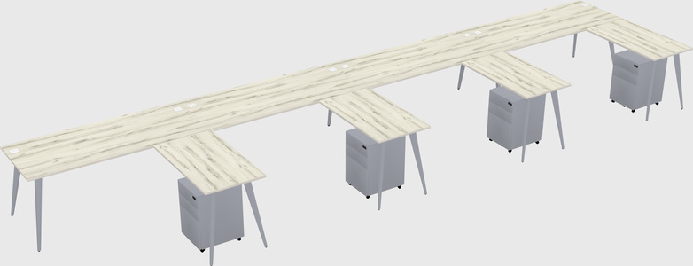 Modern L-shaped Office Desk