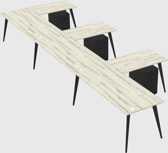 Modern l-shaped office desk