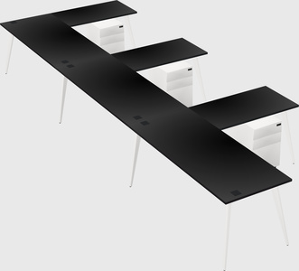 Modern l-shaped office desk