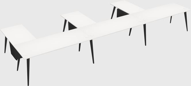 Modern l-shaped office desk
