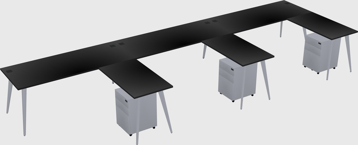 Modern L-shaped Office Desk