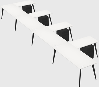Modern l-shaped office desk