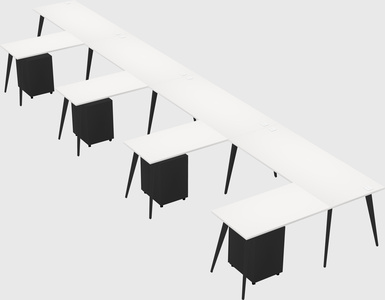 Modern l-shaped office desk