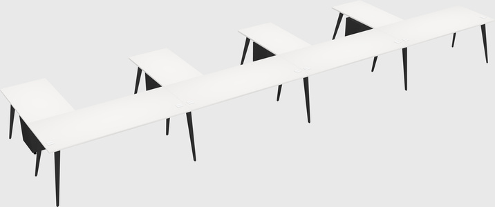 Modern l-shaped office desk