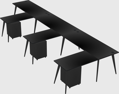 Modern l-shaped office desk