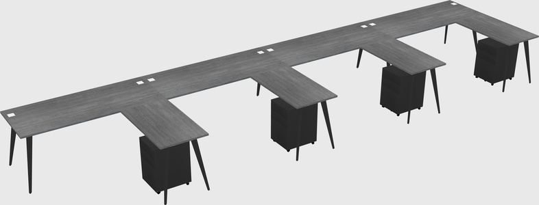 Modern L-shaped Office Desk