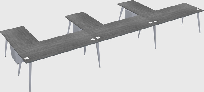 Modern l-shaped office desk