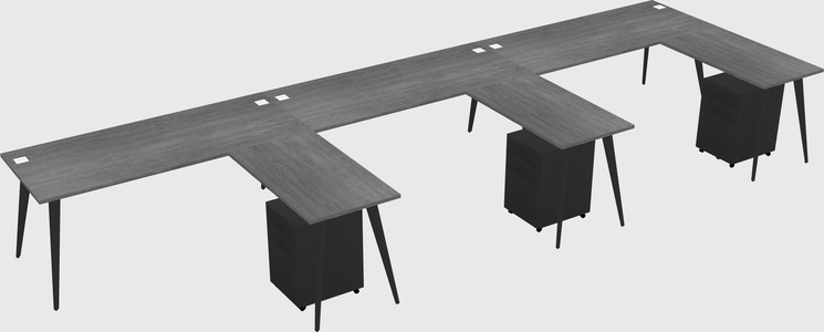 Modern L-shaped Office Desk