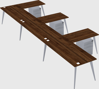 Modern l-shaped office desk