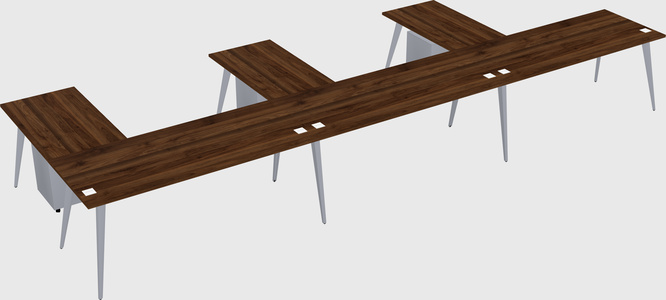 Modern l-shaped office desk