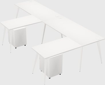 Modern l-shaped office desk