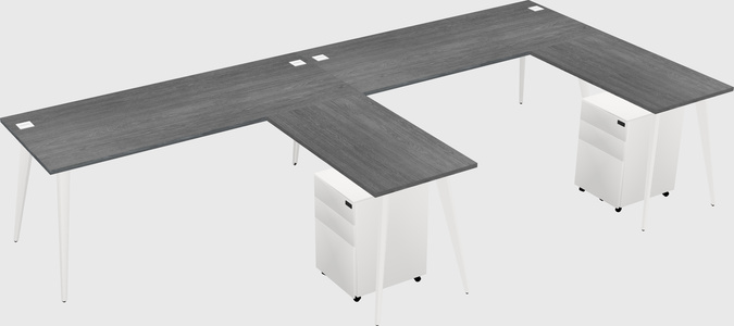 Modern L-shaped Office Desk