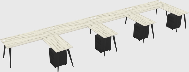 Modern L-shaped Office Desk